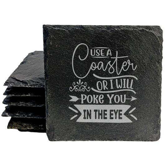 Laser Etched Love: Snarky Coasters to Protect Your Furniture