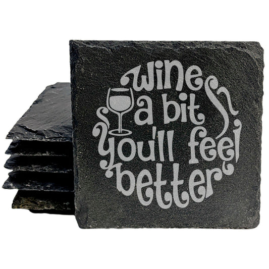 Sip &amp; Smile: Fun Wine Coasters with 60s Vibes