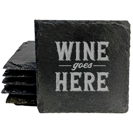 The Wine Goes Here: Classic Coasters with a Twist