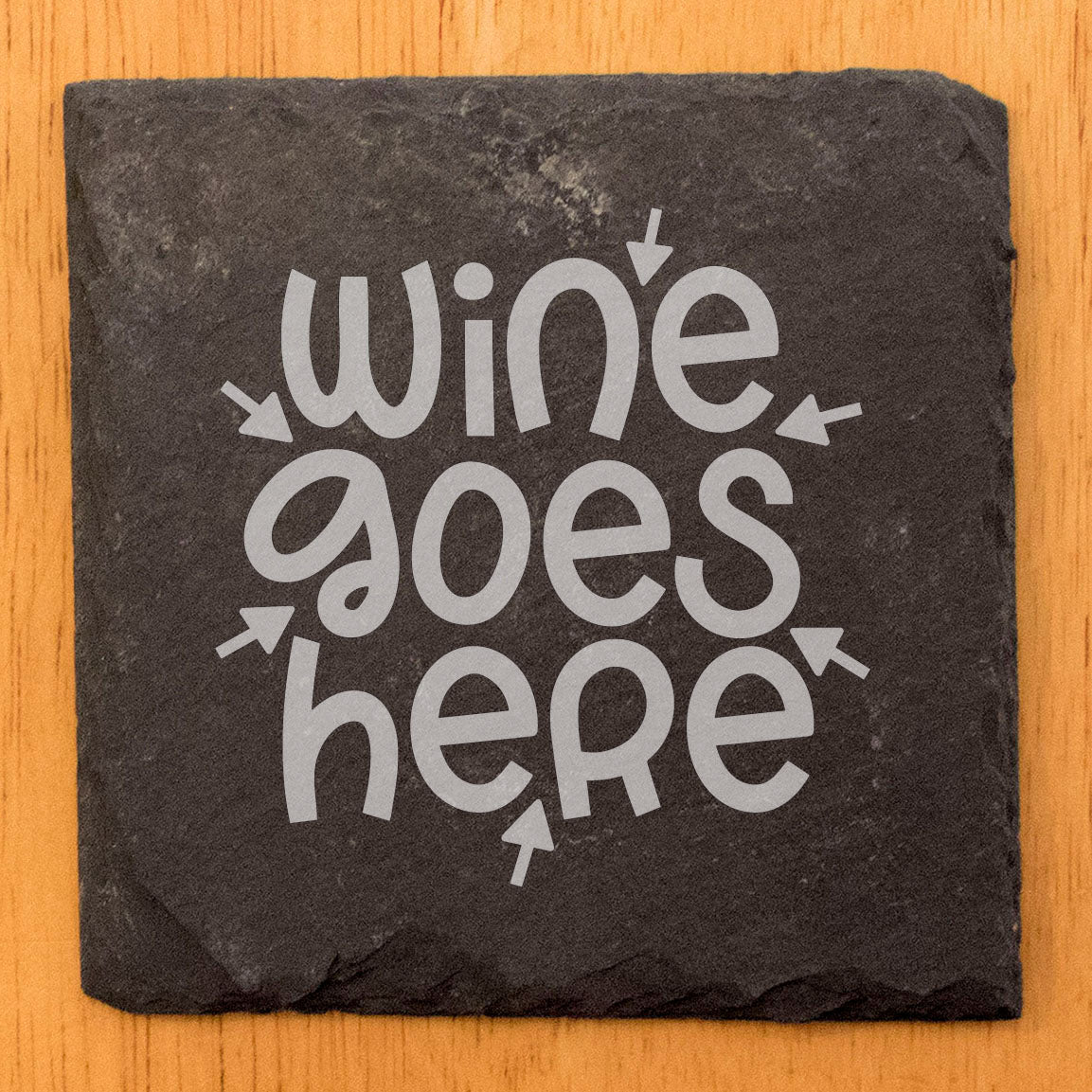 The Cure for Thirst: Wine Goes Here Coasters