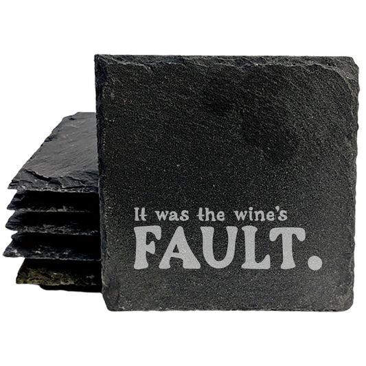 Blame the Bottle: Hilarious "Wine's Fault" Coasters