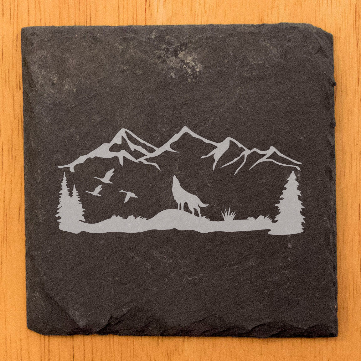 Call of the Wild: Howling Wolf Coasters with Geese