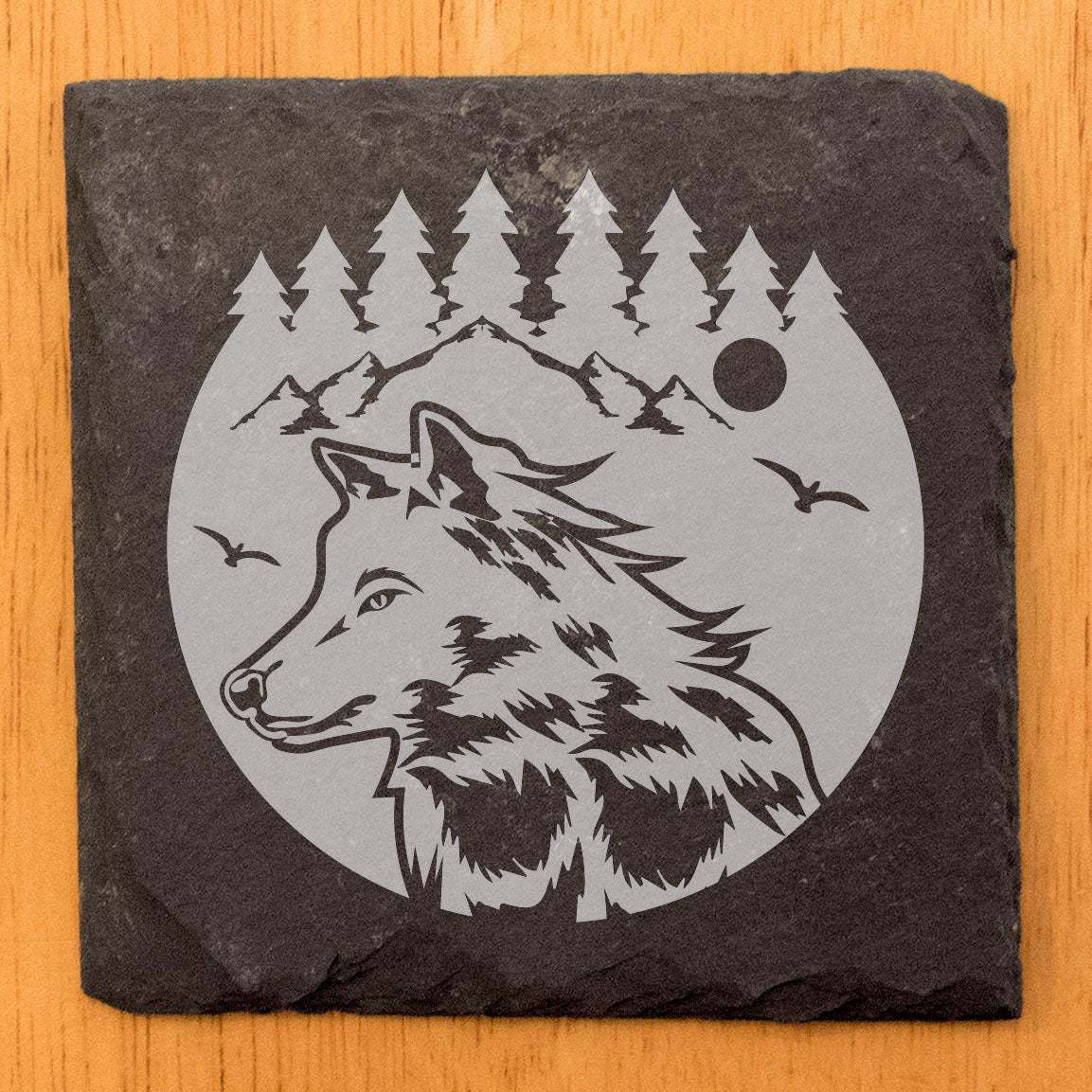Wild &amp; Free: Wolf Spirit Coasters for Nature Lovers