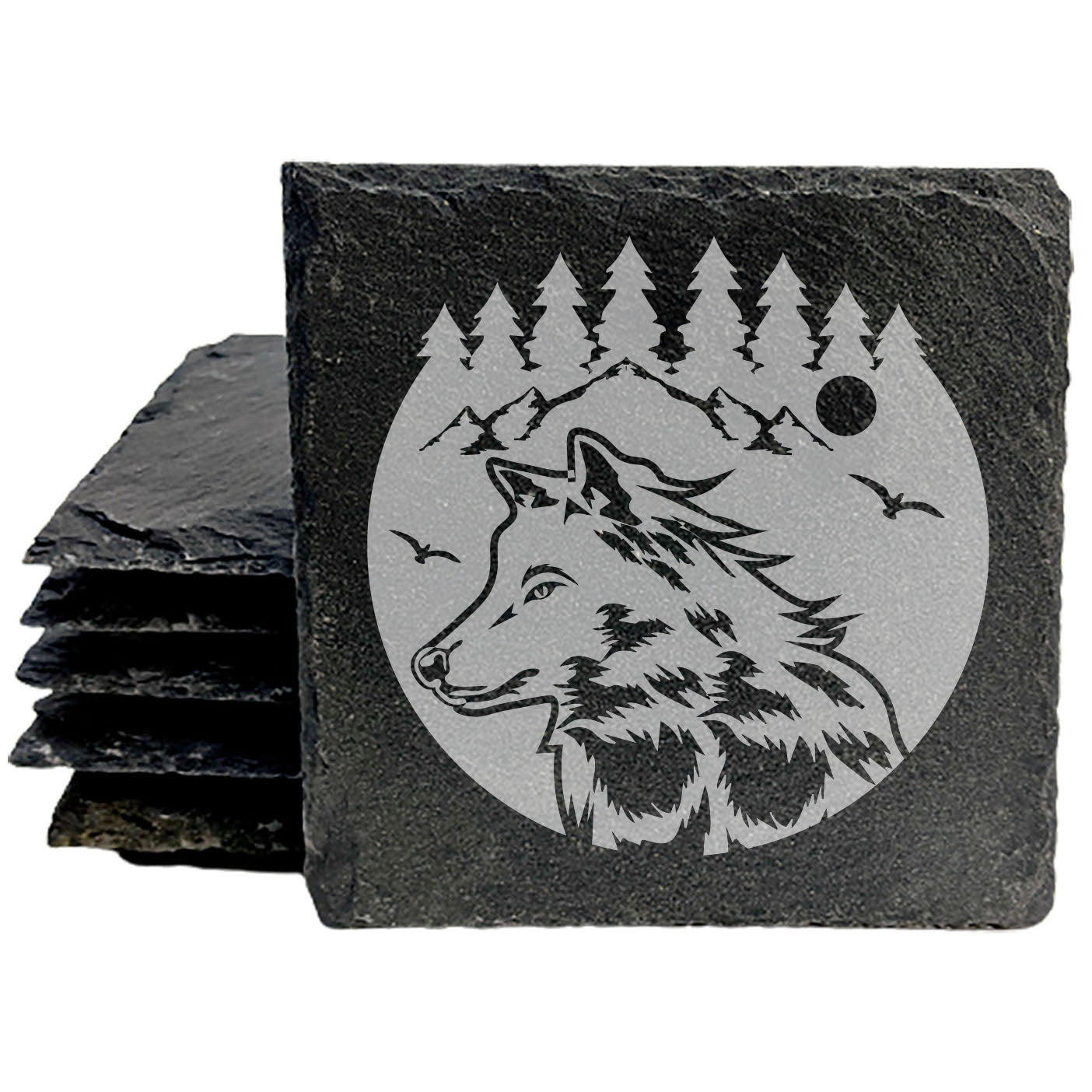 Wild &amp; Free: Wolf Spirit Coasters for Nature Lovers