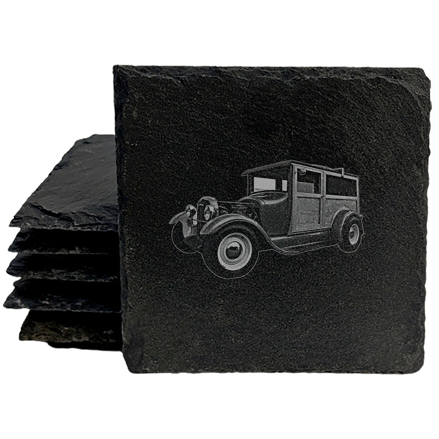 Catch a Wave: Woody Hot Rod Coasters for Your Beach Getaway
