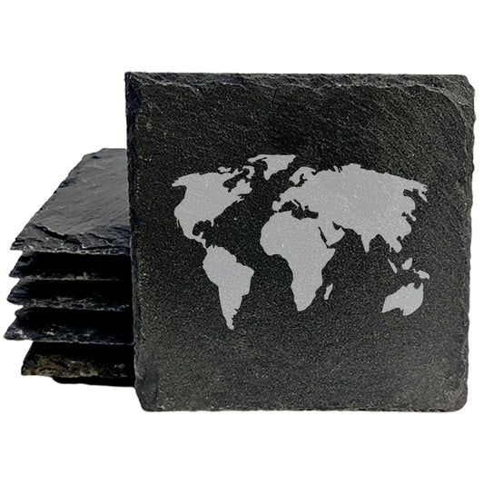 Wanderlust on Your Table: World Map Coasters for Globetrotters